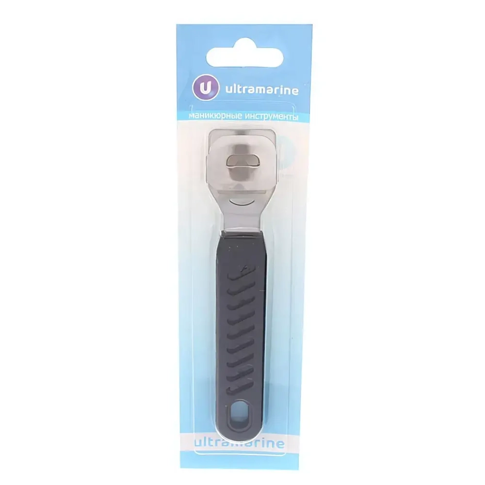 Скребок для пяток на блистере «Ультрамарин», цвет белый, 14см