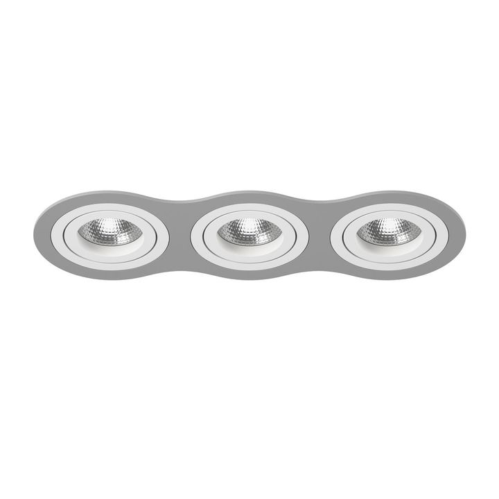 Комплект из светильника и рамки Lightstar Intero 16 (217639+217606+217606+217606) i639060606