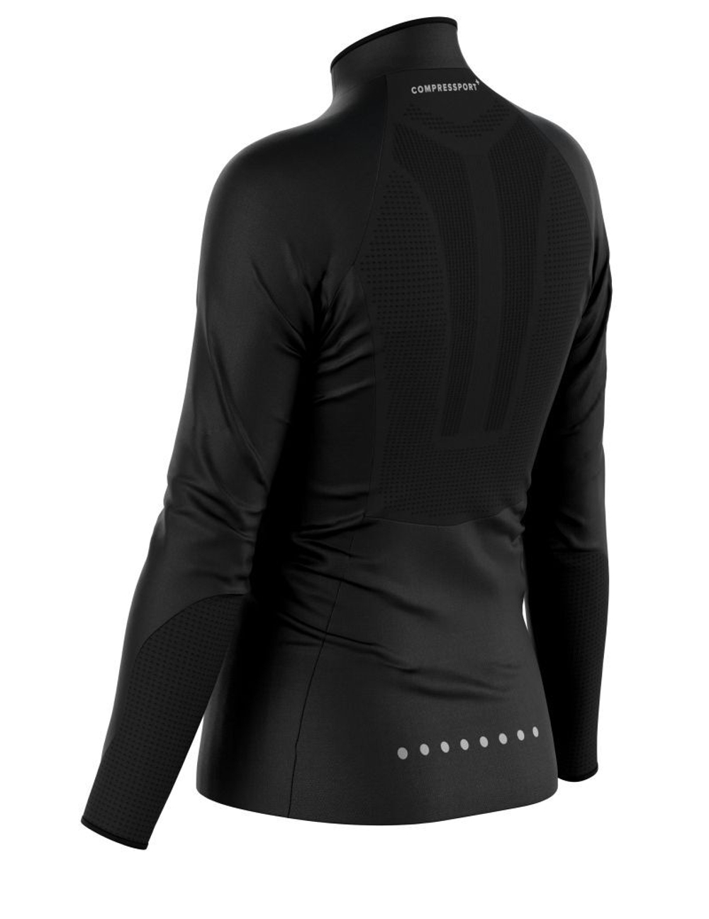 Женская теннисная куртка Compressport Hurricane Windproof - черный