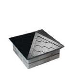 Колпак полимеркомпозитный Everest 390*390 (1,5 кирпича) черный