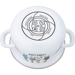 НАБОР КАСТРЮЛЬ AGNESS ЭМАЛИРОВАННЫХ СЕРИЯ "FAMILY FARM", 4ПР. 1,5Л И 2,8Л, 16Х10СМ, 20Х12СМ