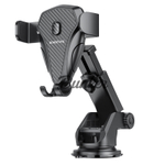 Держатель в авто для телефона Borofone BH38, раздижной, на приборную панель/стекло, черный