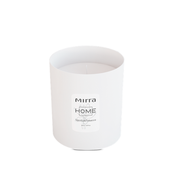 ЭКО-СВЕЧА ИЗ НАТУРАЛЬНОГО ВОСКА "Vanilla&Tobacco" 150 мл