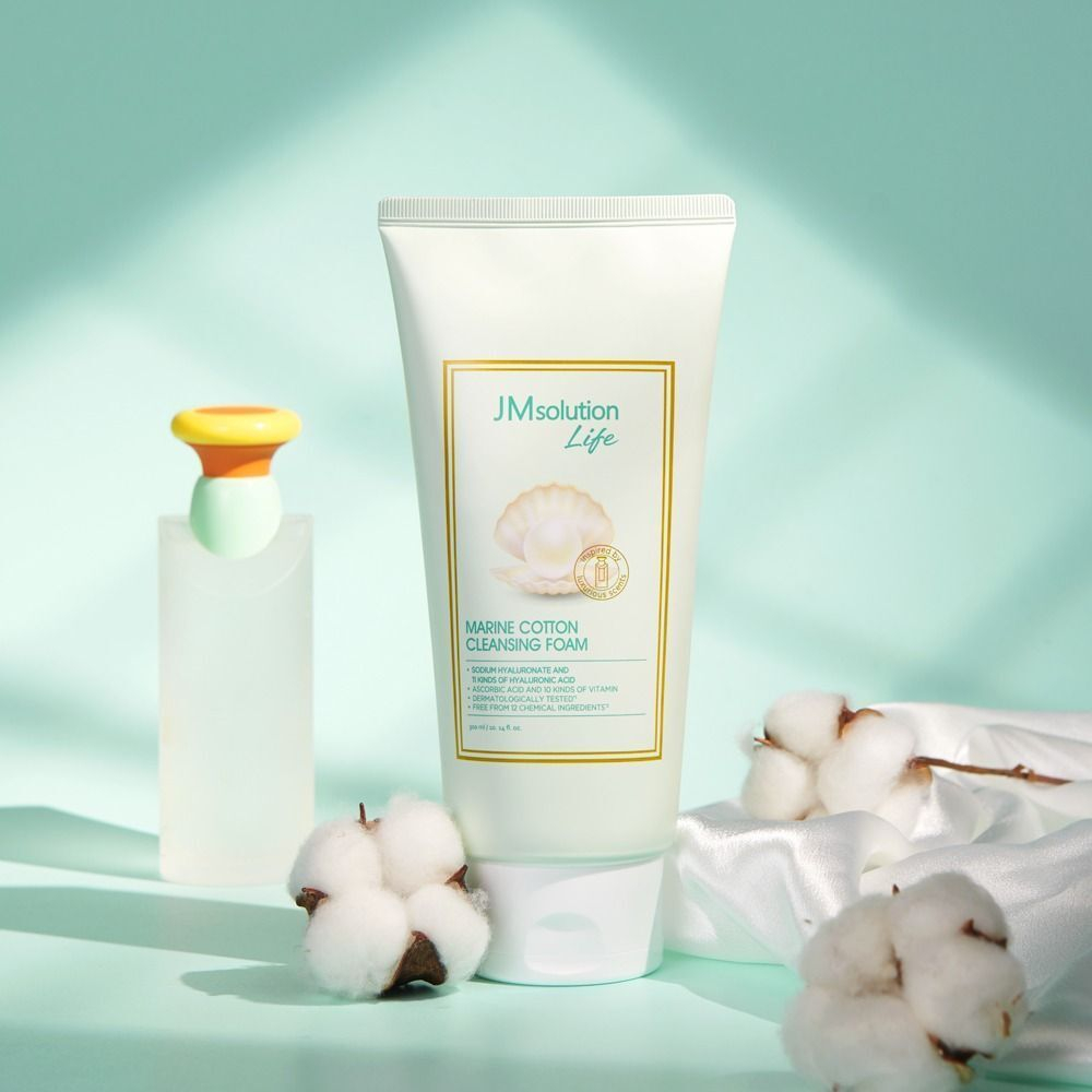 JMsolution Life Cleansing Marine Cotton Foam очищающая пенка с морским хлопком