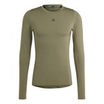 Баскетбольная футболка Adidas Techfit Training Long Sleeve Tee Green