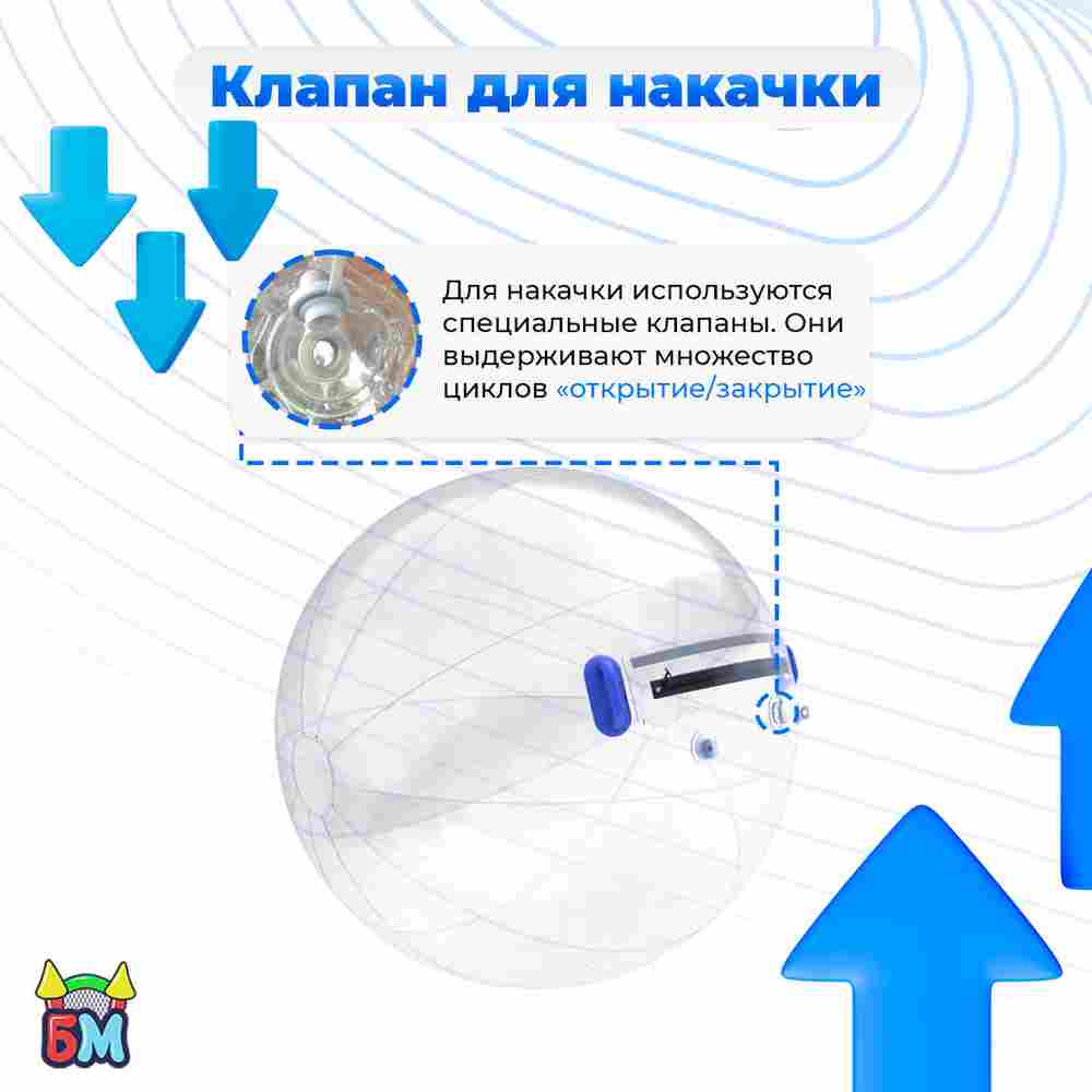 Аттракцион Водный шар ТПУ «Слеза», 2,4*2,4*2,4 м