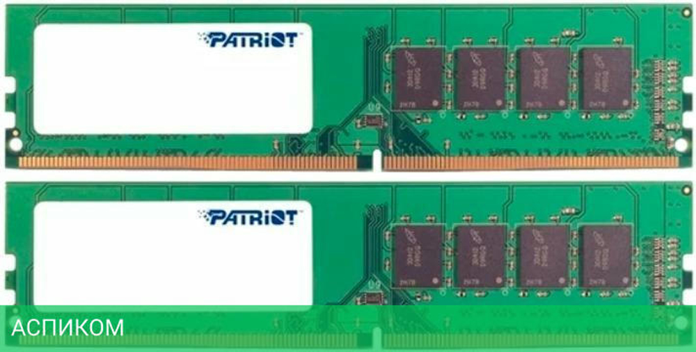 Оперативная память Patriot Signature Line 2x4GB DDR4 DIMM PC4-21300 (PSD48G2666K)