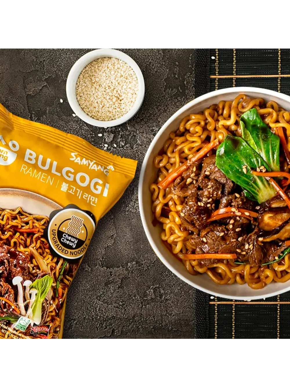 Лапша Jjajang Ramen со вкусом Бульгоги 80 г * 3 шт