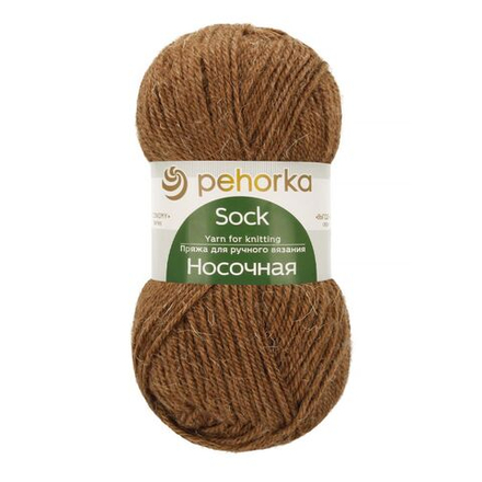 Носочная пряжа Россия Пехорка 50%полутонк.шерсть 50%акрил 5х100г/200м (165-Т.бежевый)