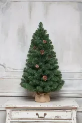 Искусственная елка Снежная королева зеленая 90 см., мягкая хвоя ПВХ, ЕлкиТорг (32090)