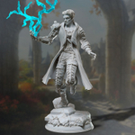 Человек Маг Волшебник Колдун Чародей миниатюра для dnd, днд, pathfinder, фентези, Настольная игра, НРИ, Варгейм, РПГ