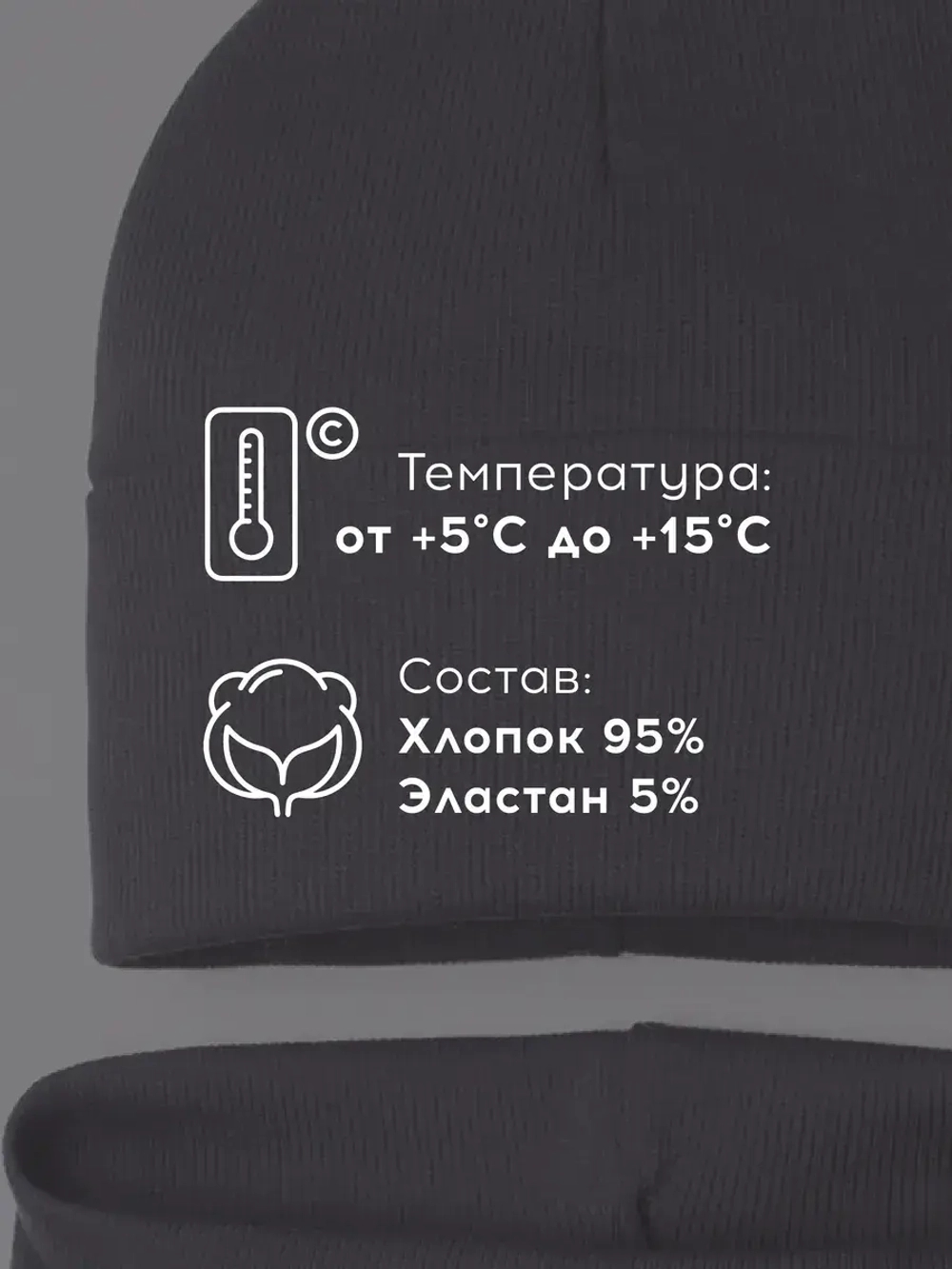 Шапка для мальчика осенняя со снудом