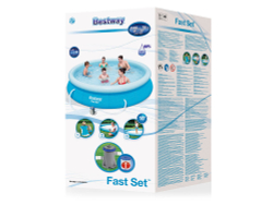 Бассейн надувной Bestway Fast Set Pools 366х76 см + фильтр-насос 1249 л/ч (57274/57112 BW)