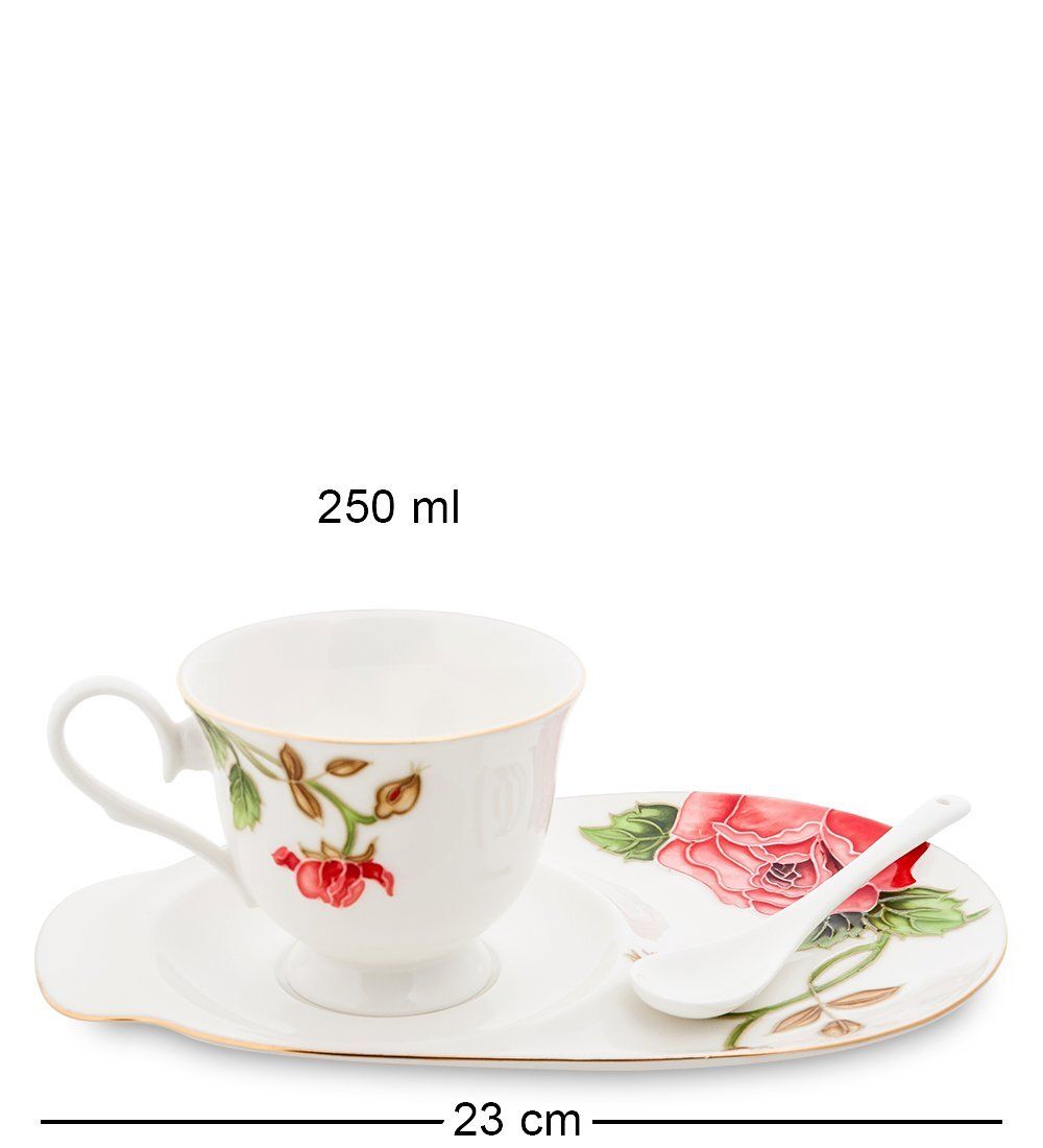 Pavone JS-17 Чайная пара «Золотая Роза Рафаэлло»