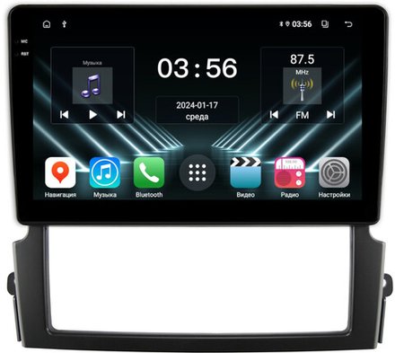 Магнитола для KIA Sorento 1 2006-2011 - FarCar DX3063M монитор 9.5" IPS на Android 13, 4+64Гб, CarPlay