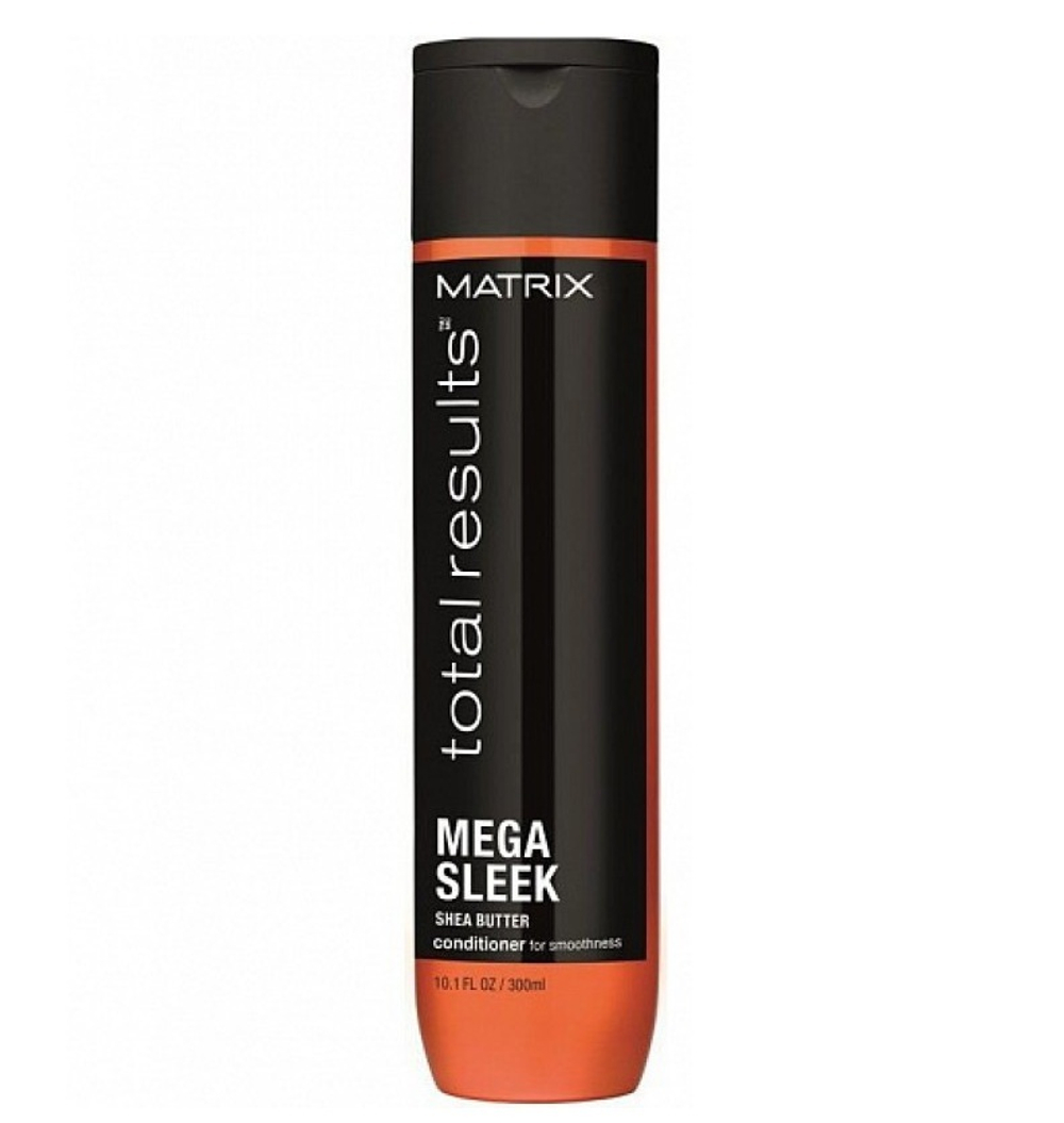 Matrix Total Results Кондиционер для волос Mega Sleek, с маслом ши, для гладкости непослушных волос, 300 мл
