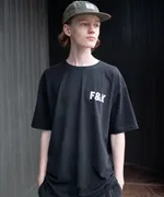 Футболка Hardlunch оверсайз F&K черная