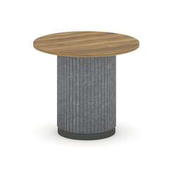 Felto Стол переговорный круглый D=900 PR.C.SPRG-004.D Сандал Янтарный/Металл Антрацит/Морская Галька