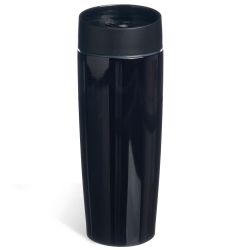 ТЕРМОКРУЖКА AGNESS "ЧЕРНАЯ ПАНТЕРА" С КНОПКОЙ-СТОППЕРОМ , 360МЛ КОЛБА НЕРЖ.СТАЛЬ 18/10