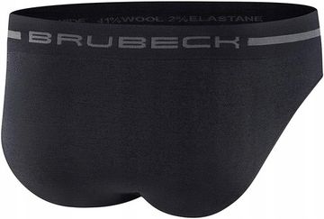 Мужские трусы слипы BRUBECK Comfort Wool BE10050 черный