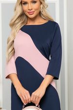 Платье "Ингрид" (пинк энд блю) П4928 LT Collection