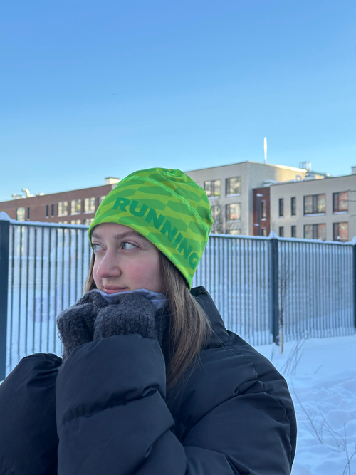 Шапка Running (зеленая новая)