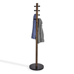 Вешалка напольная Pillar чёрный/орех