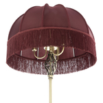 Citilux Базель CL407933T Торшер бронза со столиком и красным абажуром