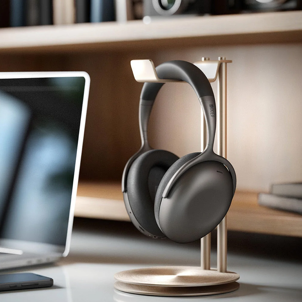 KEF Mu7 Charcoal Grey беспроводные полноразмерные наушники с активным шумоподавлением