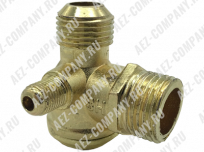 Клапан компрессора обратный (вход/выход: 3/4"-16-Н - 1/2"Н, трубка:Н) [AEZ]
