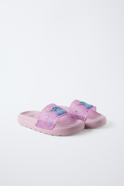 ZARA ПЛЯЖНЫЕ ТАПОЧКИ «ЛИЛО И СТИЧ» © DISNEY, ФИОЛЕТОВЫЙ