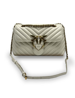 LADY LOVE BAG PUFF HEART - white gold