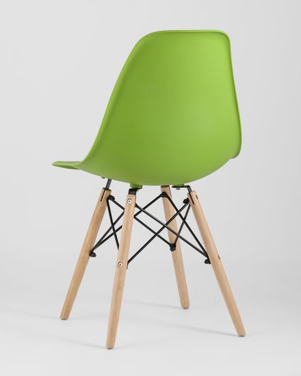 Стул Eames Style DSW зеленый x4 (разборный каркас)