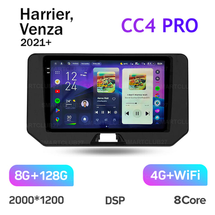 Teyes CC4 Pro 10.2" для Toyota Harrier, Venza 2021+