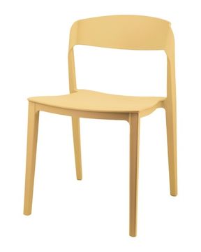 Стул Moris пластик бледно-желтый