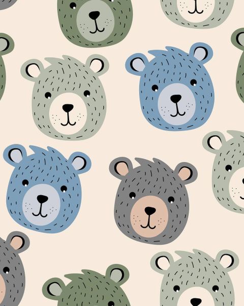 Новый принт для малышей Grizzly Bears Новый принт для малышей Grizzly Bears