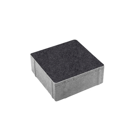 Тротуарная плитка КВАДРАТ 200х200 мм - Стоунмикс Черный