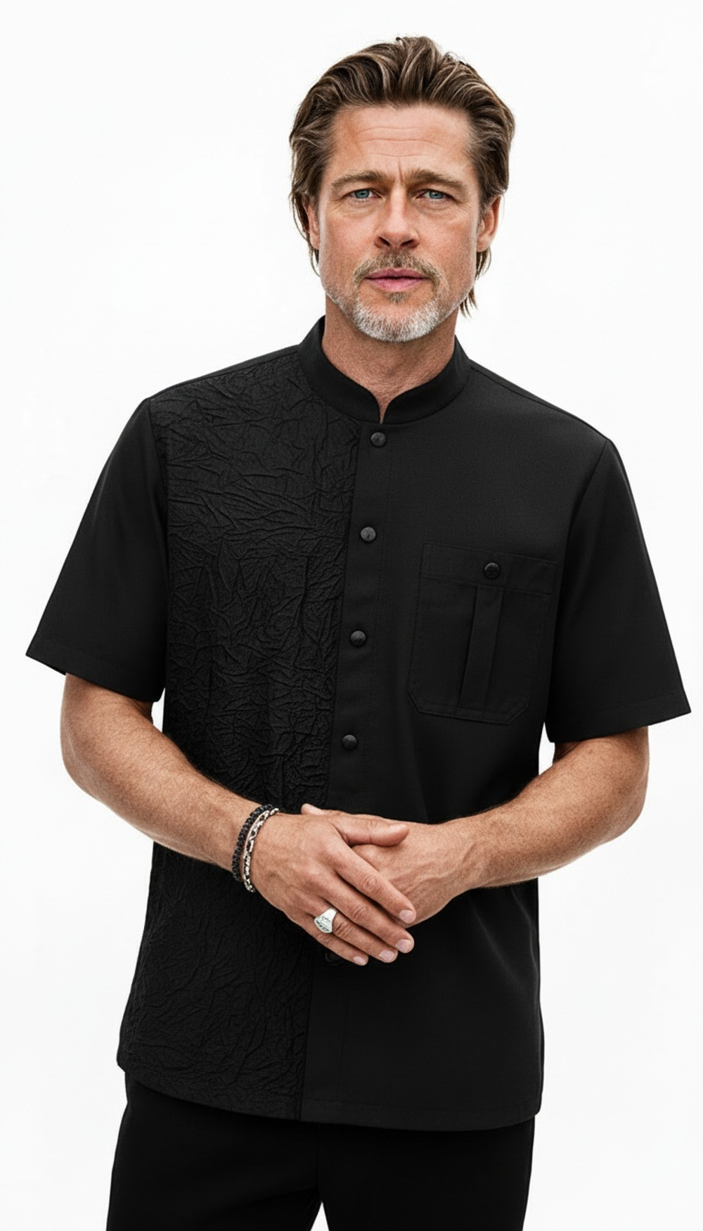 Рубашка мужская с жаткой для парикмахера