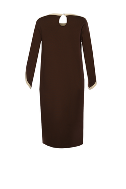 Платье свободного кроя с карманами 06-18FW