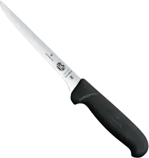 Нож кухонный Victorinox Fibrox 150 мм прямая заточка черный