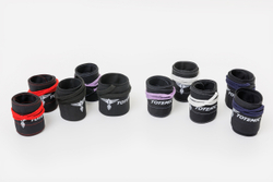 Кистевые бинты Totemic Clo неэластичные шнурковые, 8*70см, черные