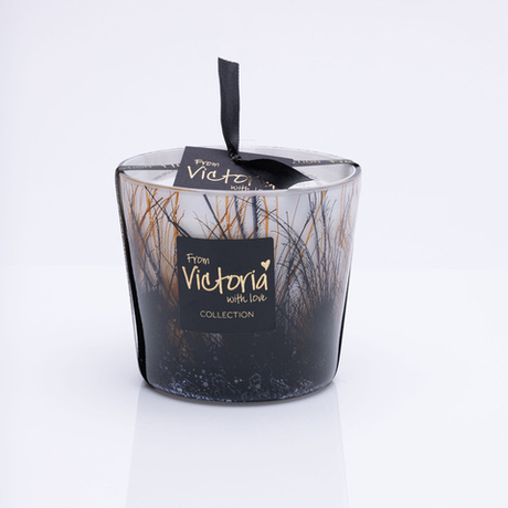 Свеча ароматическая 400г Victoria with Love Plumeau brown