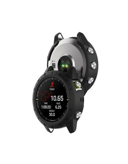 Защитный бампер чехол для часов Garmin MARQ Gen 2 Adventurer Athlete Aviator Captain Golfer материал TPU (Черный)