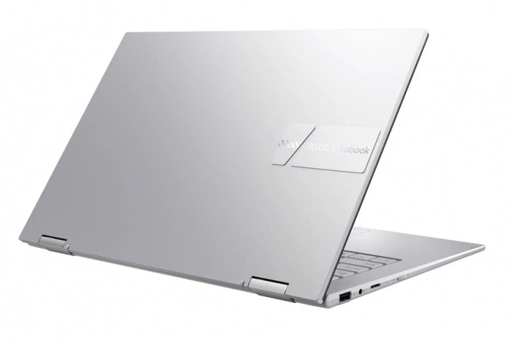 Ноутбук ASUS VivoBook Go 14 Flip TP1401KA PQC N6000 8Gb SSD 256Gb Intel UHD Graphics 14 FHD IPS TS 39Вт*ч Win11 Серебристый TP1401KA-EC095W 90NB0W43-M003U0