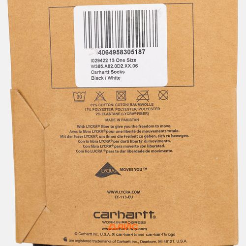 Носки Carhartt WIP Socks 2 Pairs артикул:I029422_black - купить в магазине Дайс