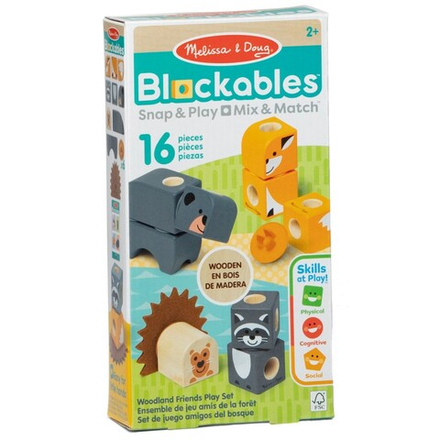Melissa & Doug - KLOCKI Blockables Деревянные животные 16 элементов 20155253