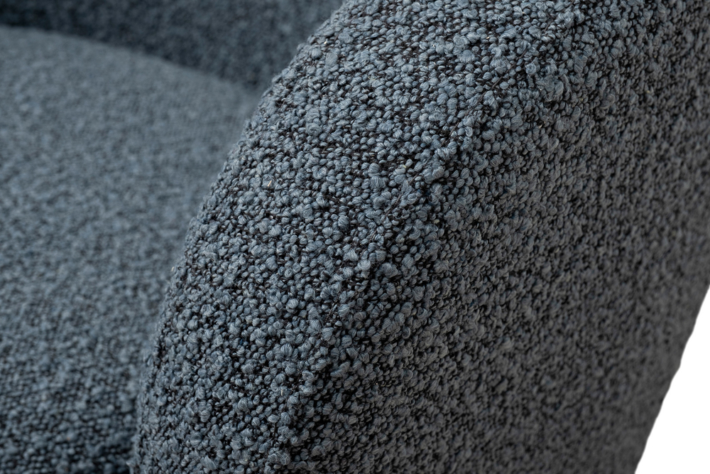 Кресло вращающееся 76x76x76см Garda Decor Napoli букле темно-серое