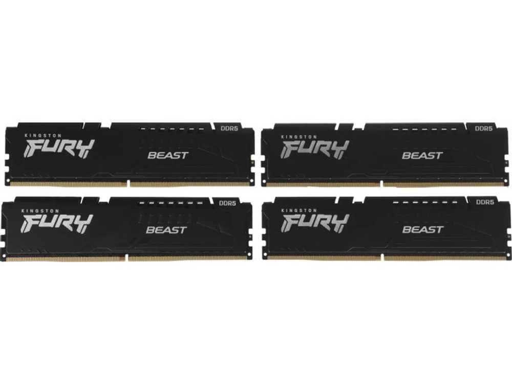 Оперативная память Kingston Fury KF552C40BBK4-128, DDR5 4х 128ГБ 5200 МГц, DIMM, RTL