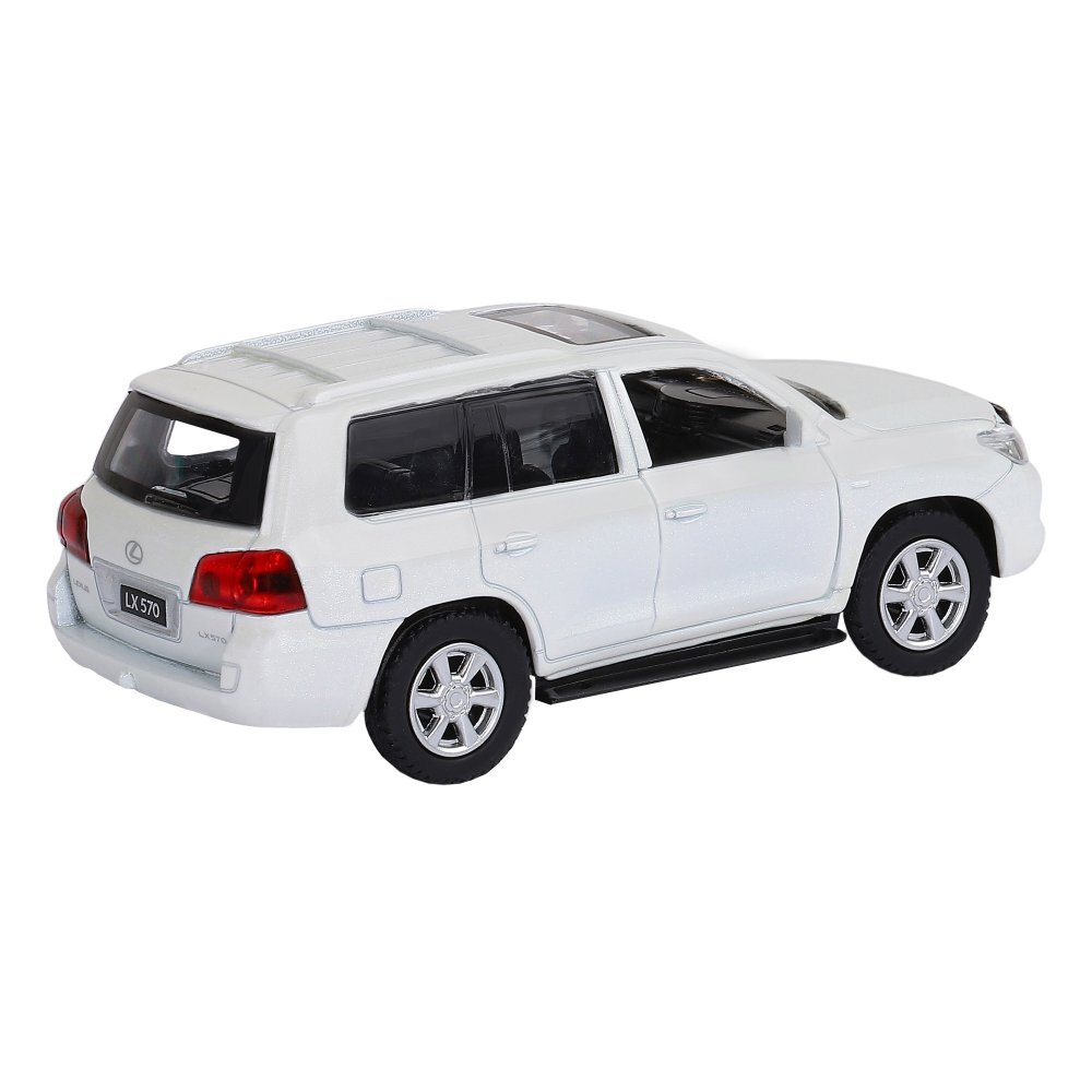 Модель 1:43  Lexus LX570, белый, , инерция, откр. двери