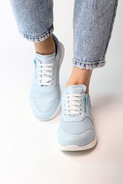 1101 Женские кеды(Светло-синий)